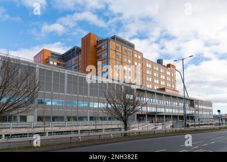 20 febbraio 2023 il Midland Metropolitan Hospital di Smethwick, Sandwell, West Midlands, si sta avvicinando al completamento dopo quattro anni di ritardi Foto Stock