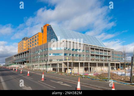 20 febbraio 2023 il Midland Metropolitan Hospital di Smethwick, Sandwell, West Midlands, si sta avvicinando al completamento dopo quattro anni di ritardi Foto Stock