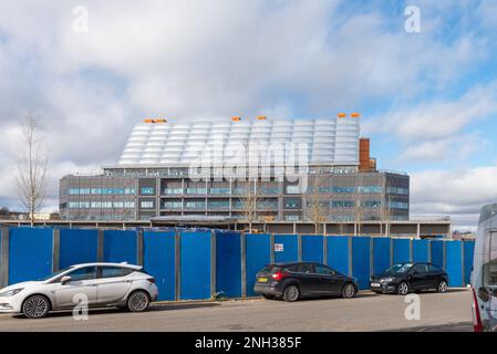 20 febbraio 2023 il Midland Metropolitan Hospital di Smethwick, Sandwell, West Midlands, si sta avvicinando al completamento dopo quattro anni di ritardi Foto Stock