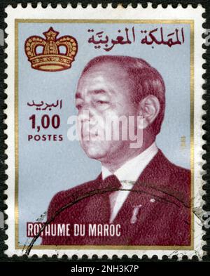 TIMBRE OBLITÉRÉ ROYAUME DU MAROC. POST .1,00 Foto Stock