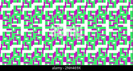 La texture stupefacente può essere usata per tutto lo sfondo del biglietto d'auguri. Combinazione viola, verde e giallo brillante. rendering 3d. Foto Stock