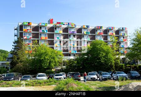 Centro medico, MVZ, Schuechtermann-Klinik, Kurgarten, Bad Iburg, Bassa Sassonia, Germania Foto Stock