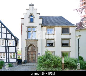 Ex scuola femminile in Kirchplatz, Bad Laer, bassa Sassonia, Germania Foto Stock