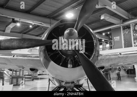 Yeovilton.Somerset.United Kingdom.October 23rd 2022.A Grumman F4F Wildcat è in mostra al Fleet Air Arm Museum di Somerset Foto Stock