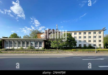 Municipio, edificio amministrativo municipale, Lengerich, Renania settentrionale-Vestfalia, Germania Foto Stock