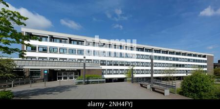 Osnabrueck Università di Scienze applicate, Campus Westerberg, edificio principale con amministrazione, auditorium, sale conferenze, Osnabrueck, bassa Sassonia Foto Stock