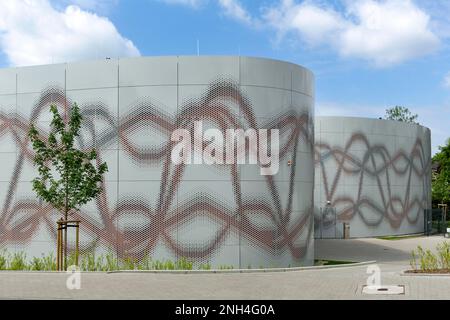Università di Scienze applicate di Osnabrueck, Istituto di Musica, edificio di ampliamento, Osnabrueck, bassa Sassonia, Germania Foto Stock