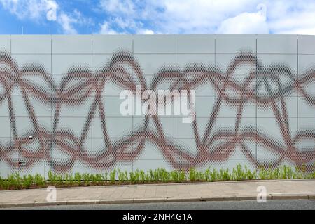 Università di Scienze applicate di Osnabrueck, Istituto di Musica, edificio di ampliamento, Osnabrueck, bassa Sassonia, Germania Foto Stock