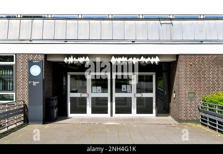 Osnabrueck Università di Scienze applicate, Campus Westerberg, edificio principale con amministrazione, auditorium, sale conferenze, Osnabrueck, bassa Sassonia Foto Stock