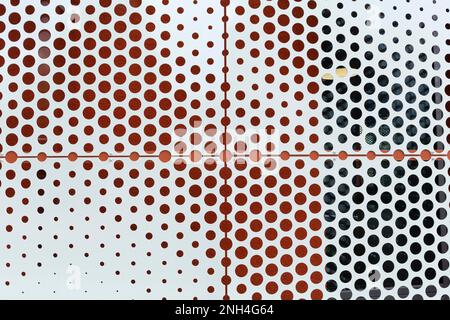 Università di Scienze applicate di Osnabrueck, Istituto di Musica, ampliamento edificio, facciata particolare, Osnabrueck, Bassa Sassonia, Germania Foto Stock