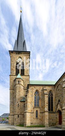 St Chiesa parrocchiale cattolica di Cyriakus, Salzbergen, bassa Sassonia, Germania Foto Stock