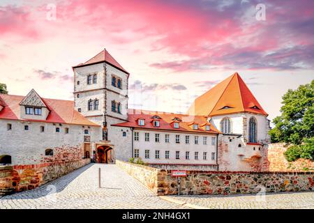 Città vecchia di Halle an der Saale, germania Foto Stock