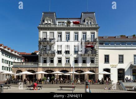 Vecchio ospedale, edificio residenziale e commerciale, Marktstaette, Costanza, Baden-Wuerttemberg, Germania Foto Stock