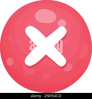 Pulsante Rifiuta e barra di avanzamento, diversa forma luminosa di pulsante per giochi e app. Illustrazione Vettoriale