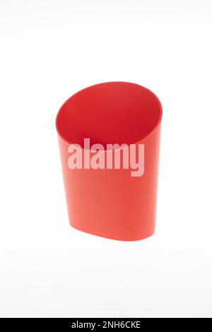 Cono in plastica rigida per i nuovi standard ecologici nel fast food dei ristoranti Foto Stock