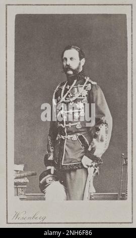 Ritratto dell'imperatore Alessandro II di Russia. 1860 - 1870 Alessandro II (1818-1881) fu Imperatore di Russia, Re di Polonia e Granduca di Finlandia dal 2 marzo 1855 fino al suo assassinio nel 1881. Foto Stock