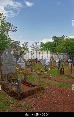 06 09 2009 cimitero di Vintae cimitero cimitero nella chiesa di nostra Signora della compassione Piedade Old Goa Goa India Asia Foto Stock