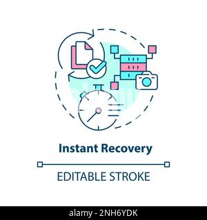 Icona del concetto di ripristino immediato Illustrazione Vettoriale