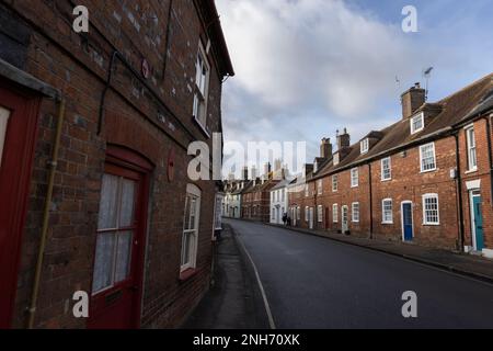 Wareham, città storica del mercato situata sul fiume Frome, scavi archeologici forniscono la prova di un insediamento romano, Dorset, Inghilterra UK Foto Stock