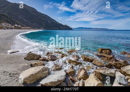 Spiaggia di Scilla, Calabria Foto Stock