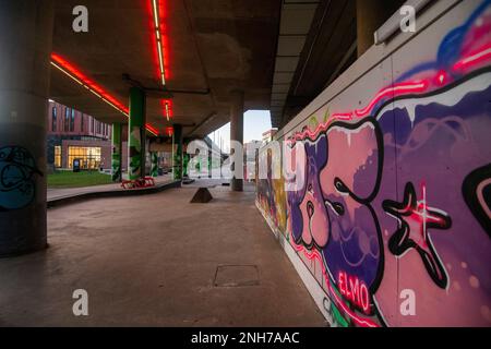 Sussex Street a Nottingham City, Nottinghamshire Inghilterra Regno Unito Foto Stock