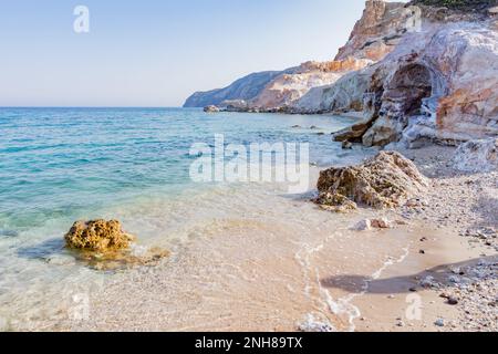 Kastanas Beach, Milos Foto Stock