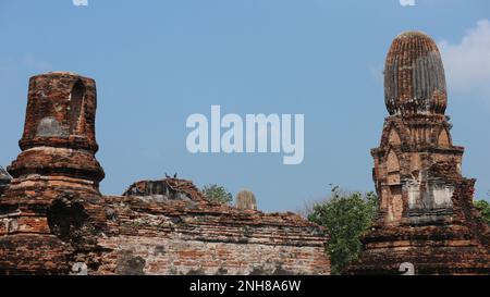 Rovine del tempio Khmer a Loppuri, Thailandia. Foto Stock