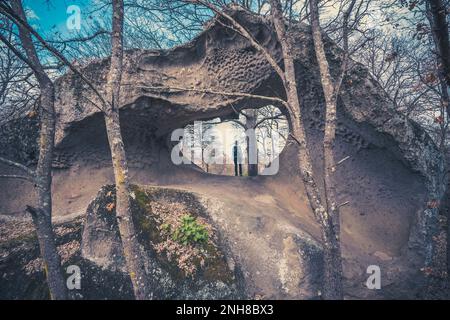 Stargate (monumento nazionale Corviano, Lazio - Italia) Foto Stock