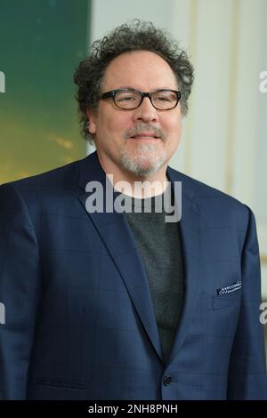 Il regista Jon Favreau, promuove la terza stagione della serie Disney+ originale, Star Wars: Il Mandaloriano al Ritz Carlton Hotel di Madrid. (Foto di Atilano Garcia / SOPA Images/Sipa USA) Foto Stock