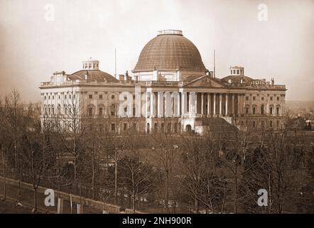 Il Campidoglio degli Stati Uniti, fotografato da John Plumbe Jr. (1809-1857) nel 1846. Daguerreotipo. Foto Stock