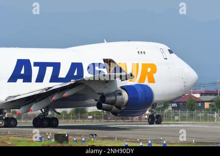 Tokyo, Giappone - 22 luglio 2018: Atlante Air Boeing B747-400F (N409MC). Foto Stock