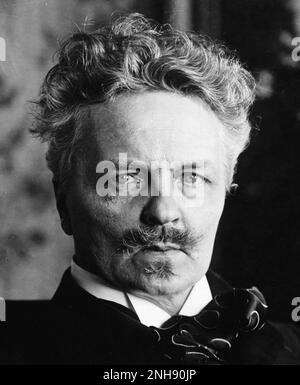 August Strindberg (1849-1912), drammaturgo, romanziere e poeta svedese. Foto Stock