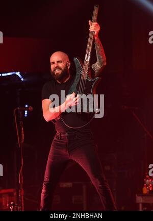 Fort Lauderdale, Florida, Stati Uniti. 20th Feb, 2023. August Burns Red suona alla Revolution Live il 20 febbraio 2023 a Fort Lauderdale, Florida. Credit: Mpi04/Media Punch/Alamy Live News Foto Stock