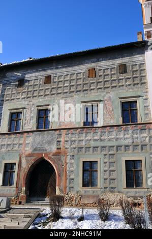 Casa rinascimentale del Maestro Pál, Namestie Majstra Pavla, Levoča, Lőcse, Prešov, Regione, Repubblica Slovacca, Europa Foto Stock