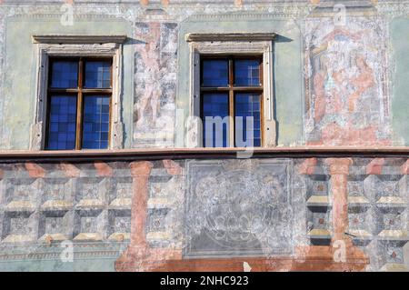 Casa rinascimentale del Maestro Pál, Namestie Majstra Pavla, Levoča, Lőcse, Prešov, Regione, Repubblica Slovacca, Europa Foto Stock