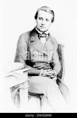 1846 : il celebre scienziato francese, chimicista e microbiologo LOUIS PASTEUR ( Dole 1822 - Villeneuve-l'Etang 1895 ) , ritratto di Lebaye - scienziato - ANTIRABBICA - PASTORIZZAZIONE - VACCINAZIONE - pastorizia - Vaccinizia - Vaccinizia - fondatore della MICROBIOLOGIA - IMMONOLOGIA - Foto Stock