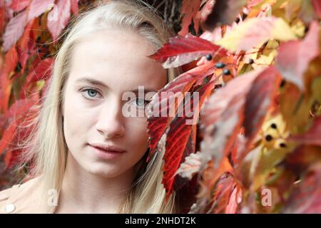 una passeggiata con un modello amatoriale Foto Stock