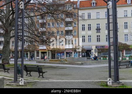 Franz-Neumann-Platz, Reinickendorf, Berlino, Germania Foto Stock