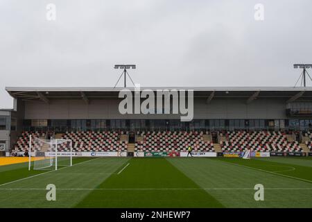 Newport, Wales 16 novembre 2021,2023 qualificazione europea UEFA Under-21 Campionato europeo di Gruppo e partita tra il Galles Under 21's e la Svizzera Under 21 Foto Stock