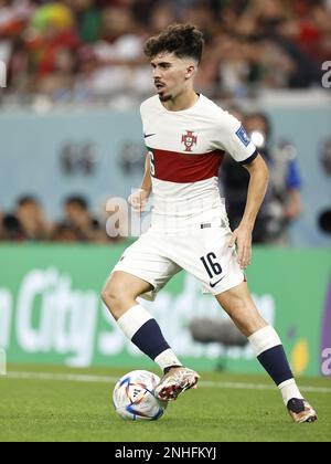 DOHA - Vitinha del Portogallo durante la Coppa del mondo FIFA Qatar 2022 gruppo H partita tra Corea del Sud e Portogallo al Education City Stadium il 2 dicembre 2022 a Doha, Qatar. AP | Olandese altezza | MAURICE DI PIETRA Foto Stock