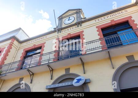La Poste (Ufficio postale) facciata, Rue de la liberté, Fort-de-France, Martinica, piccole Antille, Caraibi Foto Stock