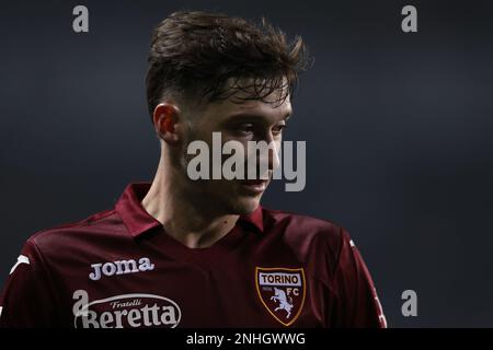 Torino, 20th febbraio 2023. Aleksej Miranchuk del Torino FC durante la Serie A match allo Stadio Grande Torino, Torino. L'immagine di credito dovrebbe essere: Jonathan Moskrop / Sportimage Foto Stock