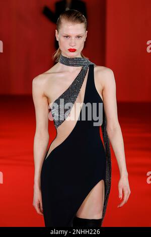 DAVID KOMA Autumn-Winter 2023-2024 Runway durante la London Fashion Week il 2023 febbraio - Londra; Regno Unito 18/02/2023 Foto Stock