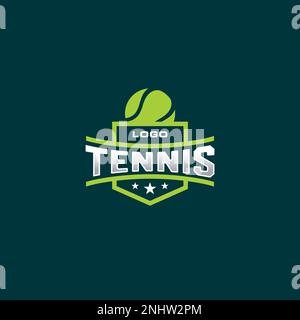 Logo tennis Design vintage. Logo del Tennis Club Illustrazione Vettoriale