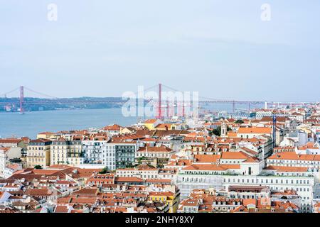 Paesaggio urbano di Lisbona Foto Stock