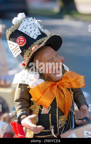 Sciò Sciò o Hunchback Lucky maschera napoletana tradizionale Foto Stock