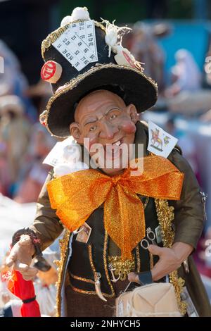 Sciò Sciò o Hunchback Lucky maschera napoletana tradizionale Foto Stock