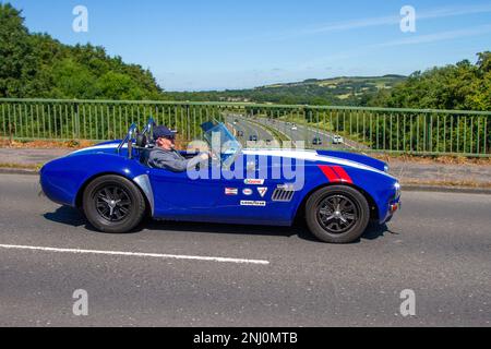 2004 Blue bianco GIARDINIERE DOUGLAS 5967cc 5,7L V8 prestazioni auto sportiva Foto Stock