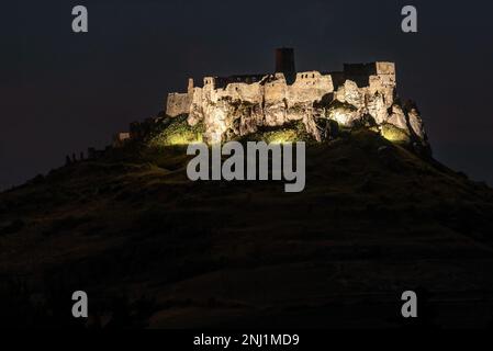 Vista del castello di Spisky in Slovacchia Foto Stock