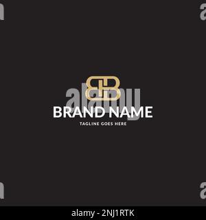 Lettera BB o BTB logo o disegno icona Illustrazione Vettoriale